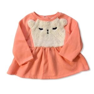 NWOT Cat And Jack Baby Fuzzy Polar Bear Top